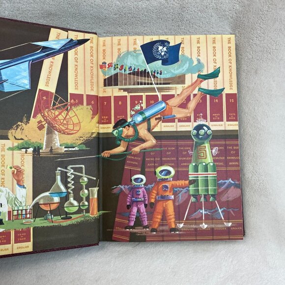 Vintage 1960 Book of Knowledge Annual by Grolier – Illustrated Science & Culture - Picture 4 of 11